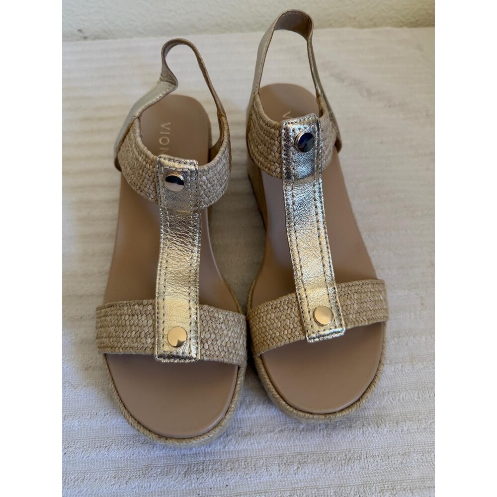 Vionic Women's Calera Ankle Straps Espadrille Wedge Sandal Size 8